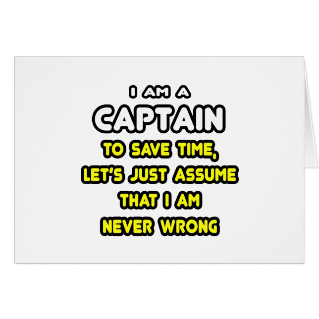 Funny Captain T - Shirt und Geschenke (Vorderseite (Horizontal))