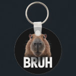 Funny Capybara Bruh Schlüsselanhänger<br><div class="desc">Funny Capybara Bruh</div>