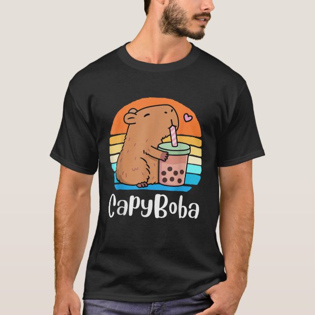 Funny Capybara Capyboba Bubble Tee Boba Tea Kinder (Vorderseite)