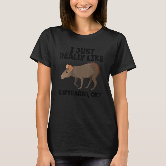 Funny Capybara Design For Pet Owner Cool Capybara  T-Shirt (Vorderseite)