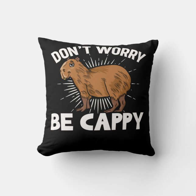 Funny Capybara Eigentümer Capybara Haustier Kissen (Vorderseite)