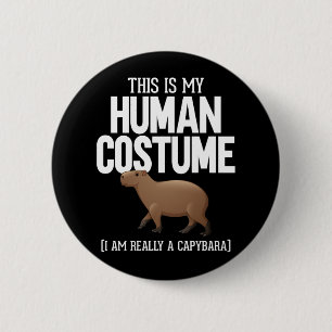 Funny Capybara Lover Süße Tier Button