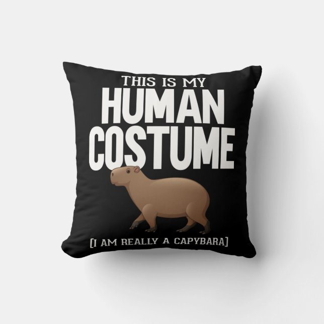 Funny Capybara Lover Süße Tier Kissen (Vorderseite)