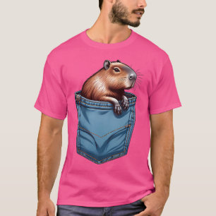 Funny Capybara Pocket für einen Capybara Fan T-Shirt