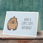 Funny Capybara Pun Birthday Card Karte<br><div class="desc">Diese Funny Capybara Pun Birthday Card ist ideal für Capybara Liebhaber. Schicken Sie diese einzigartige Karte,  um Ihrem Freund,  Familienmitglied oder geliebten Menschen den Geburtstag zu wünschen! Die Capybara-Illustration ist handgezeichnet Original-Kunstwerk von artbybiyan.</div>