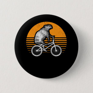 Funny Capybara Ristorante da Valentino Button