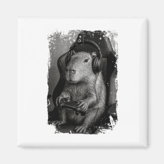 Funny Capyra Gamer Shirt Capyra Videospiel Magnet
