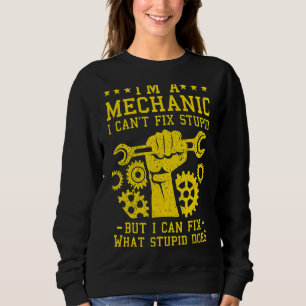 Funny Car Mechanic Männer Frauen Kinder Auto Mecha Sweatshirt