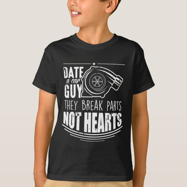 Funny Car Typ Joke - Turbo Tuning Mechanism T-Shirt (Vorderseite)