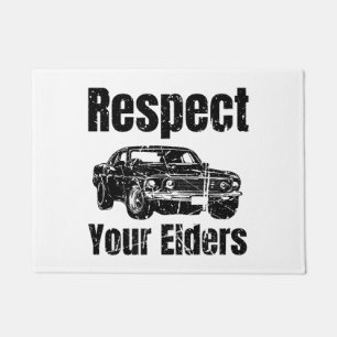 Funny Car - Vintage Respekt Your Elders Classic Mu Fußmatte