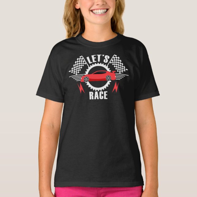 Funny Car Zitat für Autoliebhaber Lasse Race Car E T-Shirt (Vorderseite)