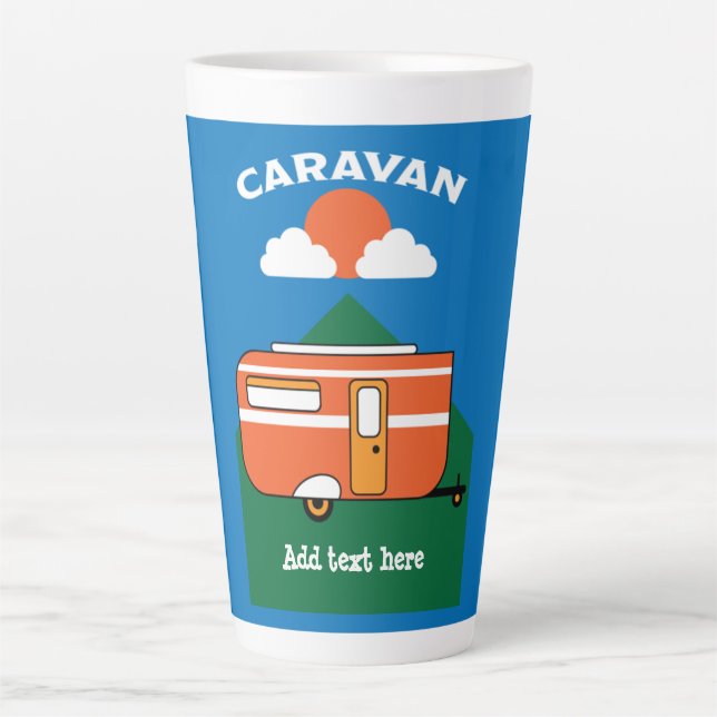 Funny Caravan Accessoires Camping Caravaner Milchtasse (Vorderseite)
