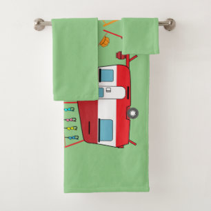 Funny Caravan Gifts - Liebe Caravans Badhandtuch Set