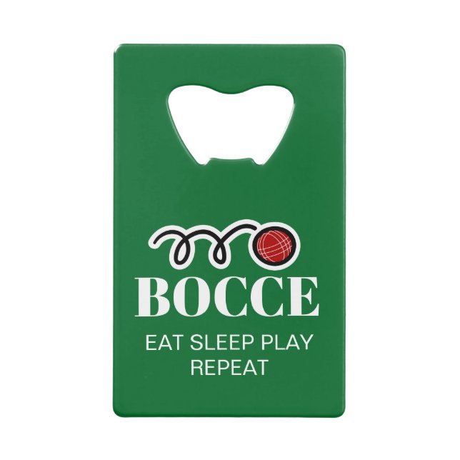 Funny card flaschenöffner für boccspieler (Vorderseite)