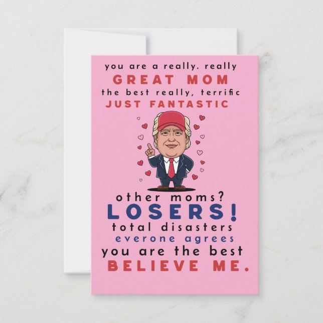 Funny Card für die Mama von Tochter, Sohn, Kinder. (Vorderseite)