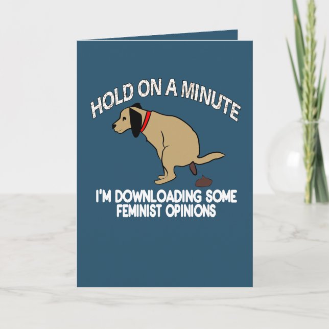Funny Card Ich lade Celebrity Meinungen herunter Karte (Vorderseite)