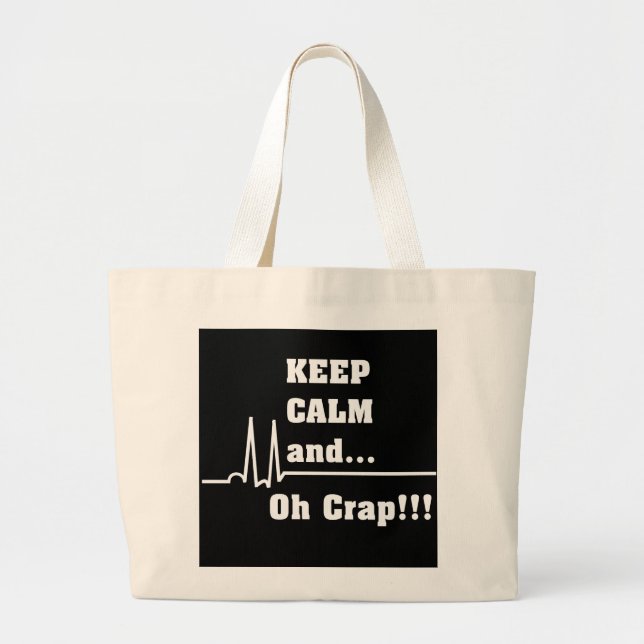 Funny Cardiac Nurse Sac fourre-tout Oh merde (Devant)