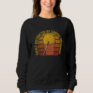 Funny Cardio Drumming Workout Gym Fitness Klasse E Sweatshirt