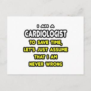 Funny Cardiologist T - Shirt und Geschenke Postkarte
