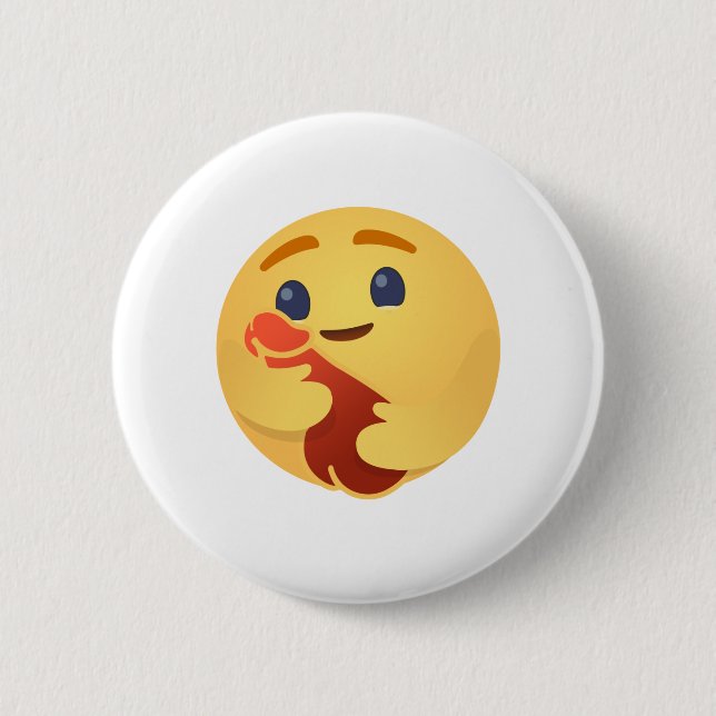 Funny Care Emojis Facebook Button (Vorderseite)