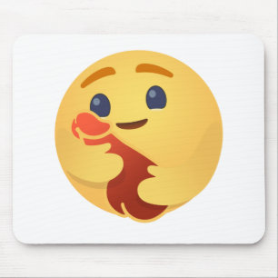 Funny Care Emojis Facebook Mousepad