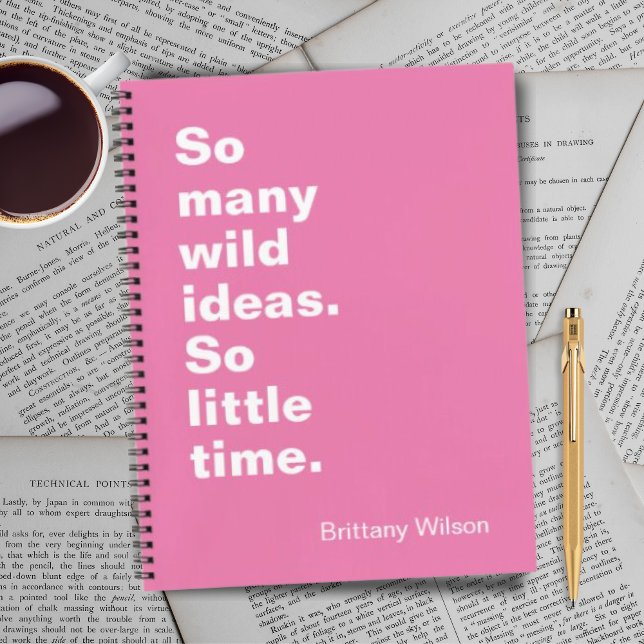 Funny Carnet spiral rose (Créateur téléchargé)