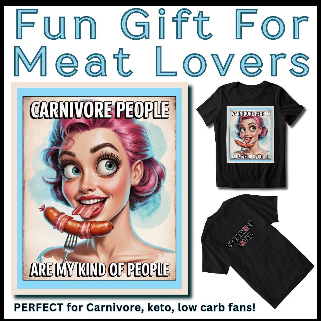 Funny Carnivore Geschenk für Frauen Bacon Wurst Gr Tri-Blend Shirt (Fun Gift for Meat Lovers. Perfect for carnivore, keto, low carb fans!)