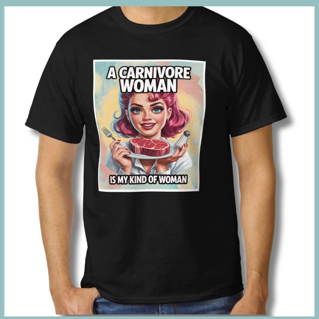Funny Carnivore Ketovore Keto Diät T-Shirt (Funny Steak Lover Gift for him. Great for meat eater, carnivore, ketovore, keto diet.  )