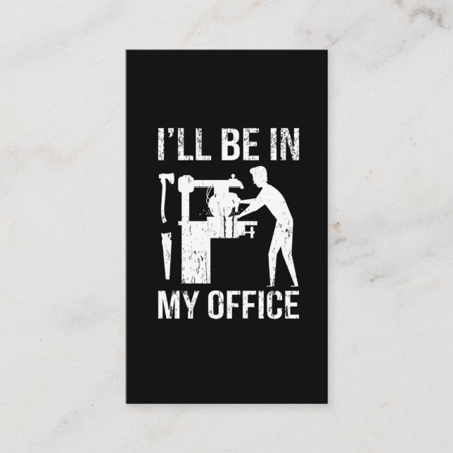 Funny Carpenter Vater Woodworker Spaß Handwerker Visitenkarte (Vorderseite)