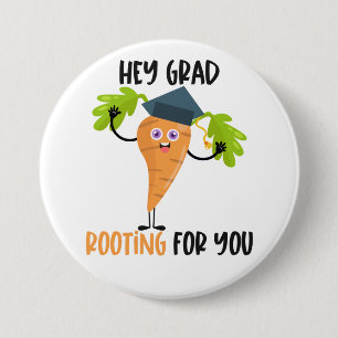 Funny Carrot Pun Abschluss Button