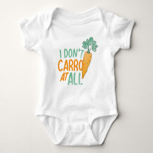 Funny Carrot Pun Art Food Jokes Carrot Art Design Baby Strampler
