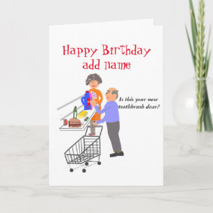 Funny Carte Anniversaire entièrement personnalisab
