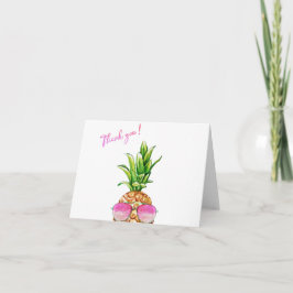 Funny Carte de remerciements ananas