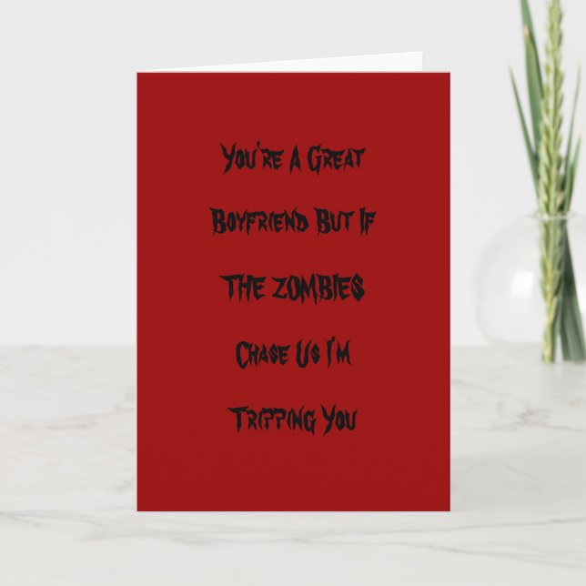 Funny carte de Valentine Zombie (Devant)