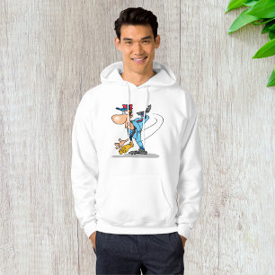 Funny Cartoon Baseball Pitcher Tauchen Hoodie