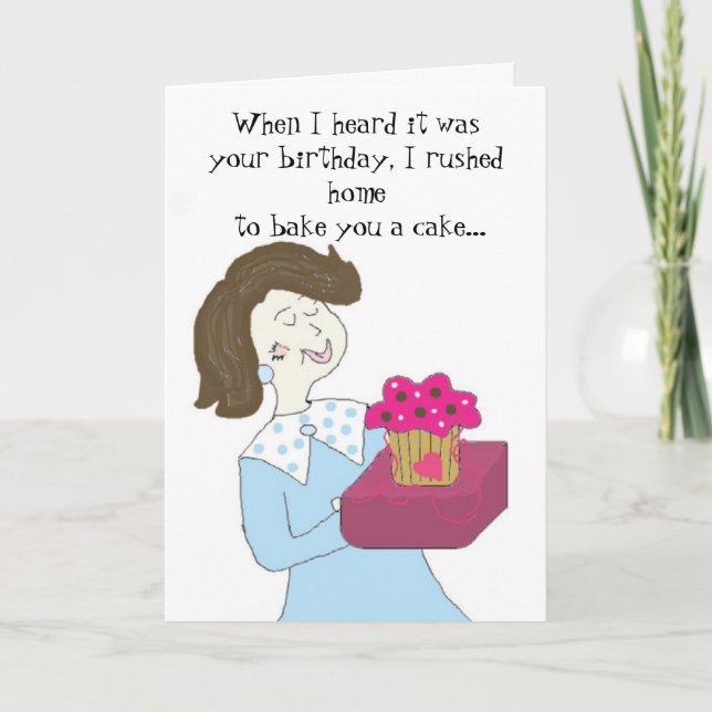 Funny Cartoon Birthday Karte (Vorderseite)