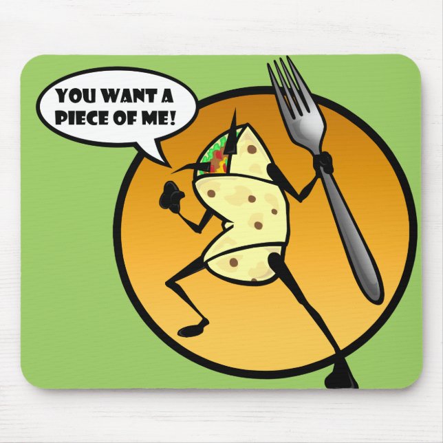 FUNNY CARTOON BURRITO MAUSPAD (Vorne)