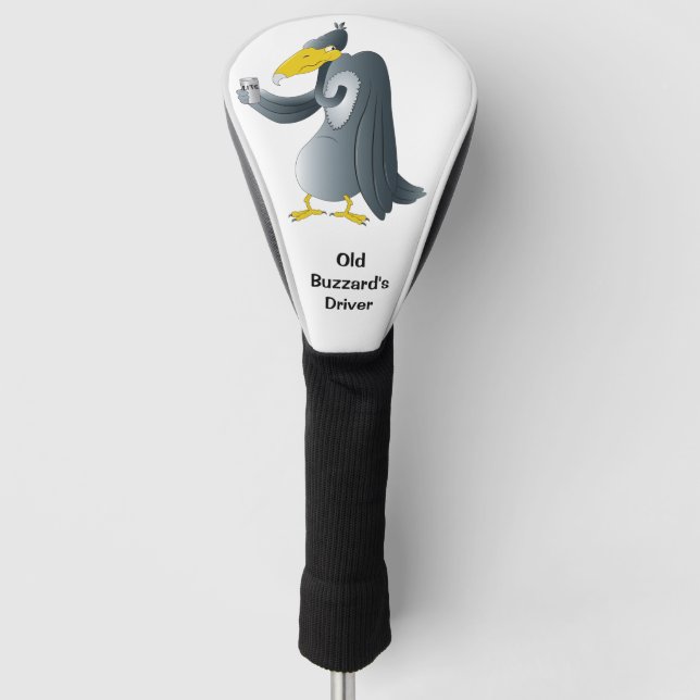 Funny Cartoon Buzzard Personalisiert Golf Headcover (Vorderseite)