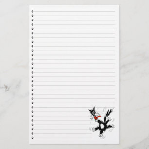 Funny Cartoon Cat Lined Pet Stationierung Briefpapier