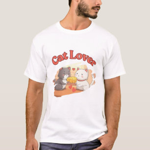 Funny Cartoon Cat Lover Spaß Trendy Design T-Shirt