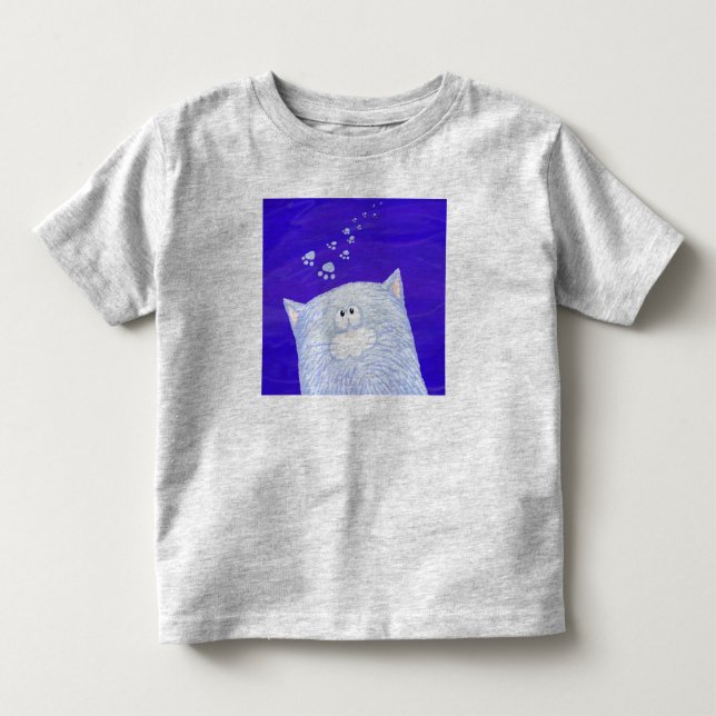 Funny Cartoon cat, T - Shirt (Vorderseite)