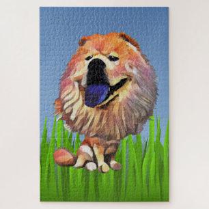 Funny Cartoon Chow Chow Chow Hund 1014 Stück Puzzl