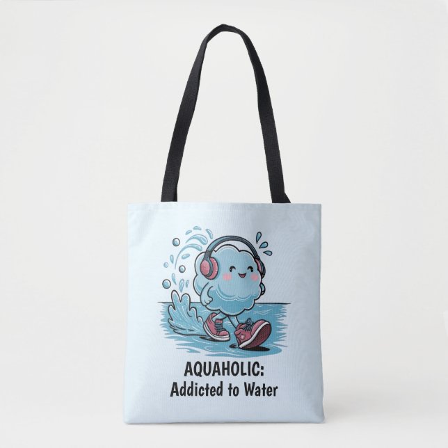 Funny Cartoon Cloud Tasche (Vorderseite)
