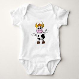 Funny Cartoon Cow Baby Strampler