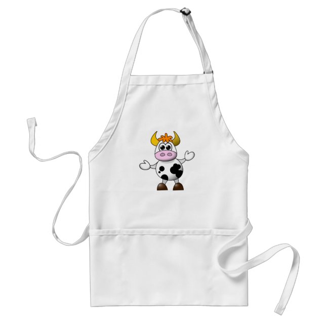 Funny Cartoon Cow Schürze (Vorne)