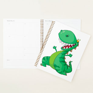 Funny Cartoon Dinosaur Roaring T-Rex Planer