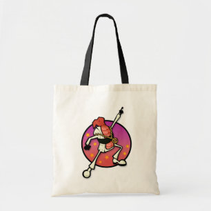 FUNNY CARTOON DISCO SUSHI BUDGET TOTE BAG TRAGETASCHE