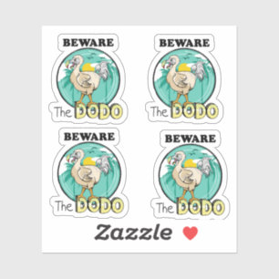 Funny Cartoon dodo Aufkleber