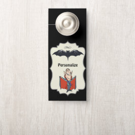 Funny Cartoon Dracula Fliegendes Bad Personalisier Türanhänger