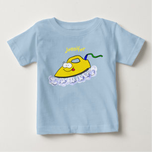 Funny Cartoon Eisen Wäsche Illustration Baby T-shirt